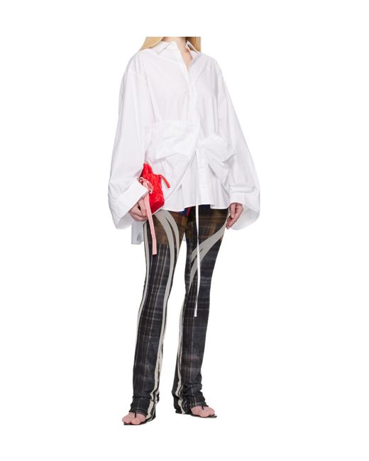 OTTOLINGER White Liberated Double Long-Sleeve Mini Dress