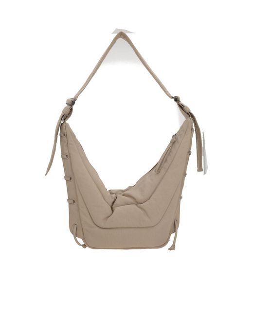 Lemaire Gray Game Medium Zipped Shoulder Bag for men
