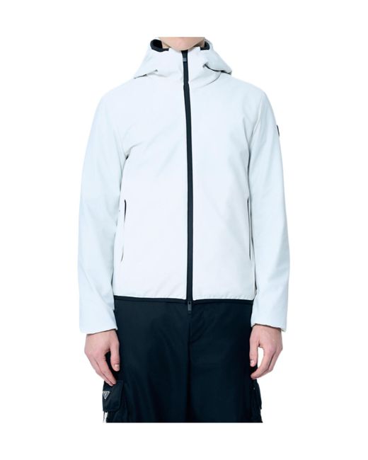 Moncler Blue Long-Sleeved Down Jacket for men