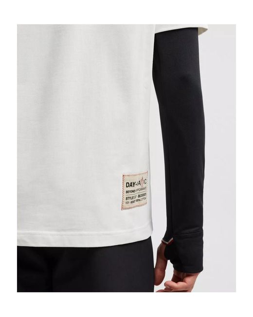 Moncler White Grenoble Regular Fit Crewneck T-Shirt for men