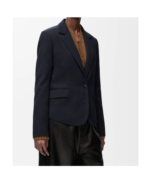 Loewe Blue Single-Breasted Tailored Jacket