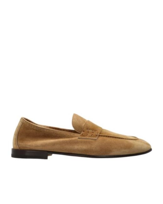 Bally Brown Panelled Slip-On Loafers for men