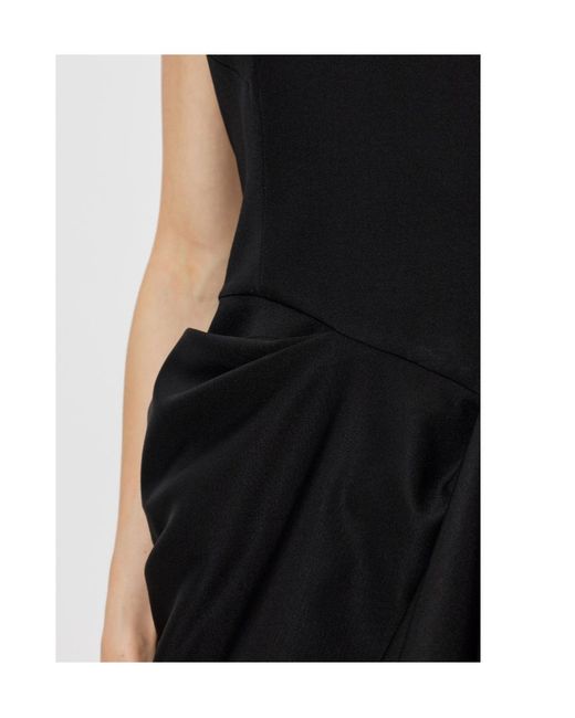 McQueen Black Round Neck Dress