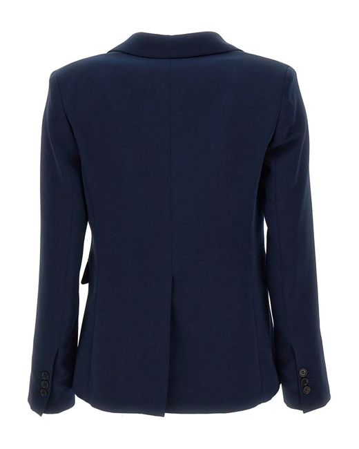 P.A.R.O.S.H. Blue P.A.R.O..H. Single-Breasted Tailored Blazer