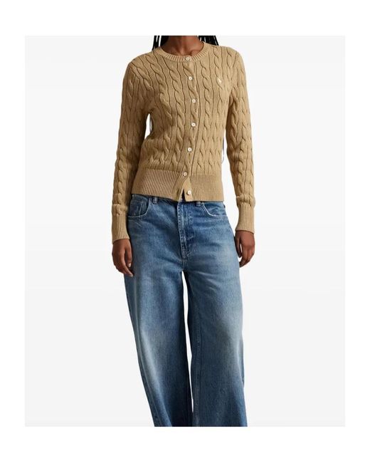 Polo Ralph Lauren Natural Cable Knit Cardigan