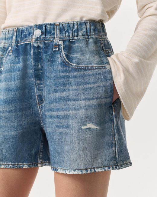 Rag & Bone Blue Miramar Terry Walking Shorts