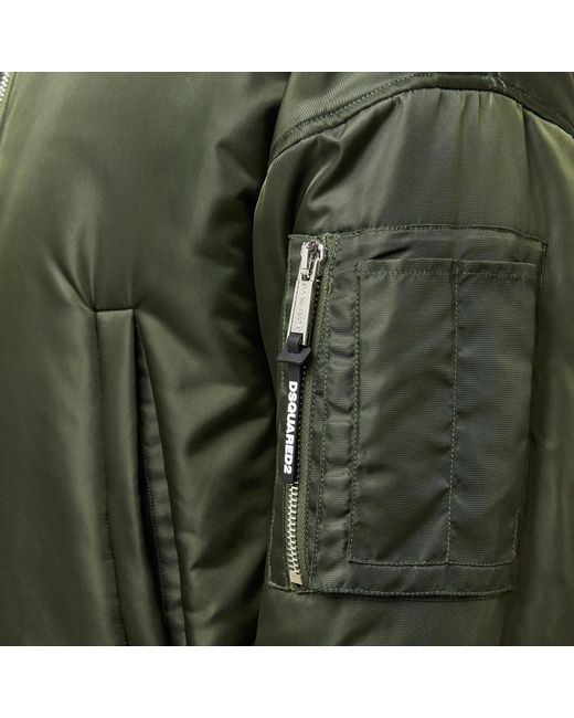DSquared² Green Baseball Jacket for men