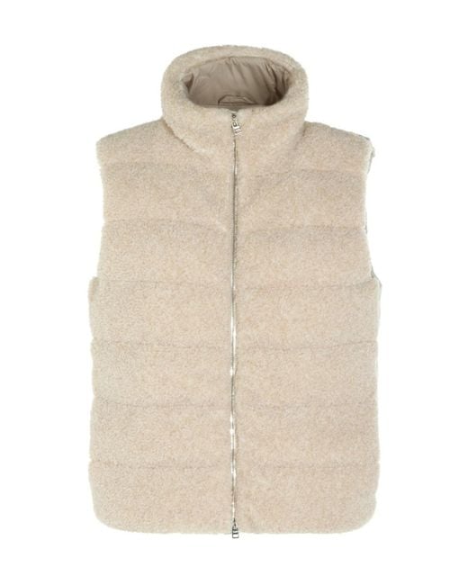 Herno Natural Textured Padded Down Gilet