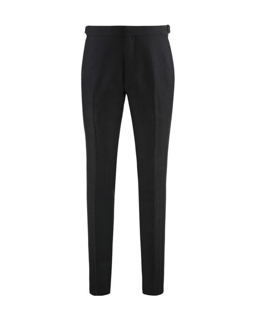 Tom Ford Black Slim Wool Pants for men