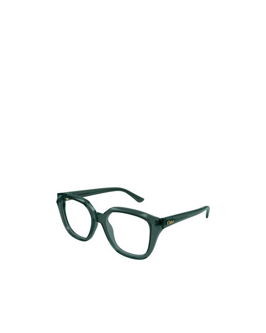 Chloé Green Chloé Eyewear Square-Frame Glasses