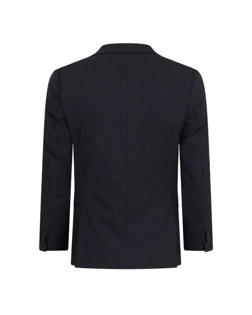 Boss Blue Single-Breasted Blazer for men