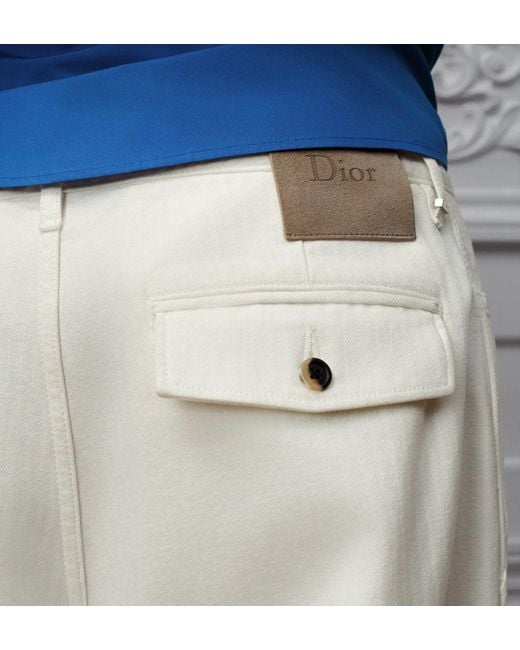 Dior White Carpenter Jeans for men