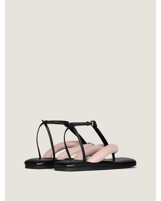 Givenchy Metallic Boudoir Padded Flat Sandals