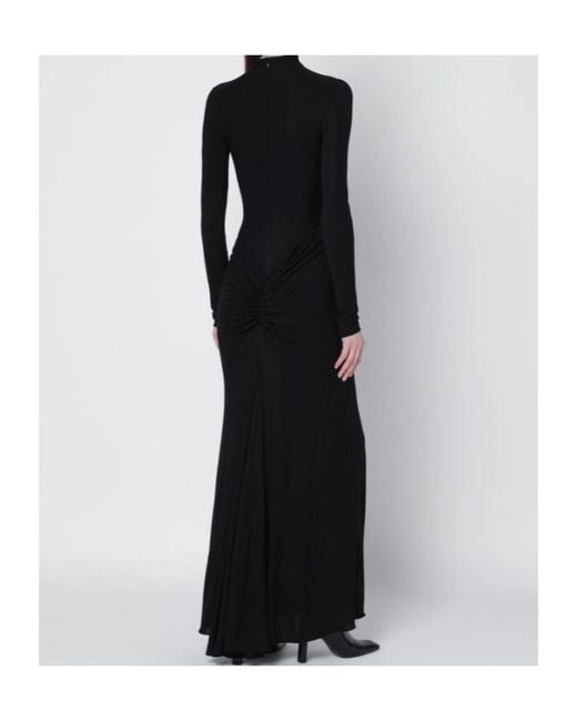 Alaïa Black Dress With Back Draping