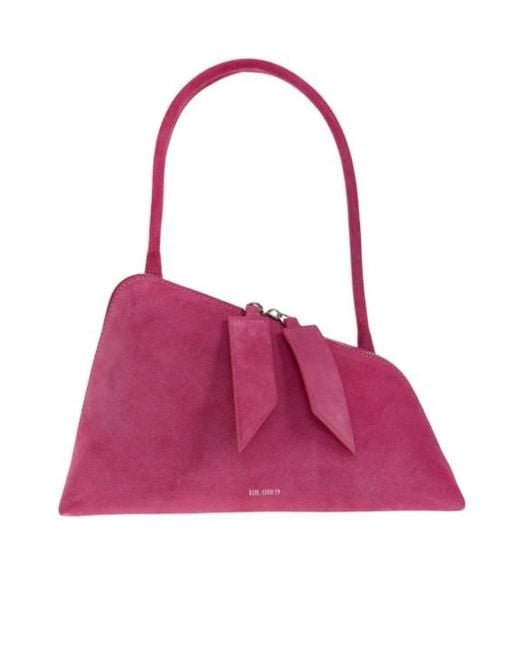 The Attico Pink Zippered Shoulder Bag