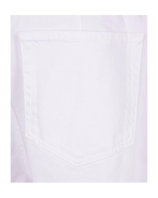 Hed Mayner White Straight-Leg Jeans for men