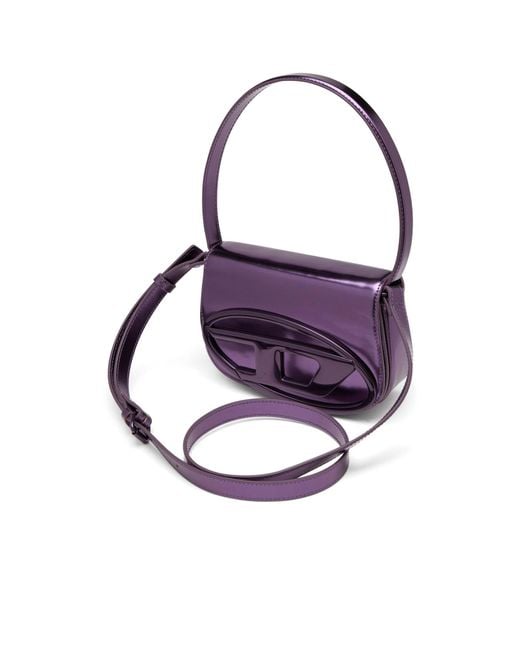 DIESEL Purple 1Dr-Iconic Mirrored Shoulder Bag
