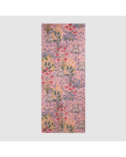 Gucci Red New Flora Print Wallpaper
