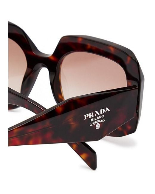 Prada White Oversized Sunglasses