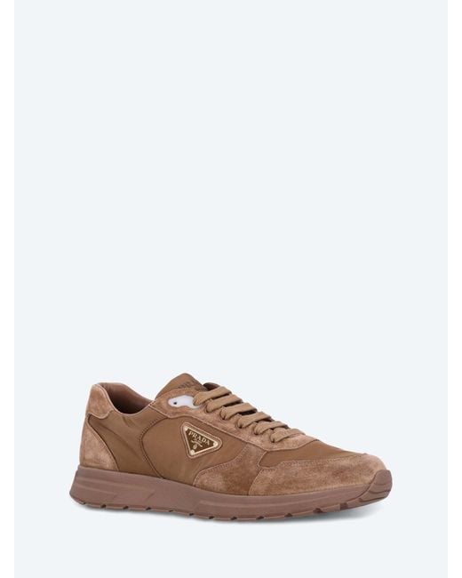 Prada Brown Prax 2.0 Sneakers for men