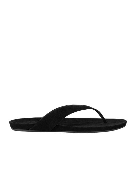Loro Piana Black Ida Sandal