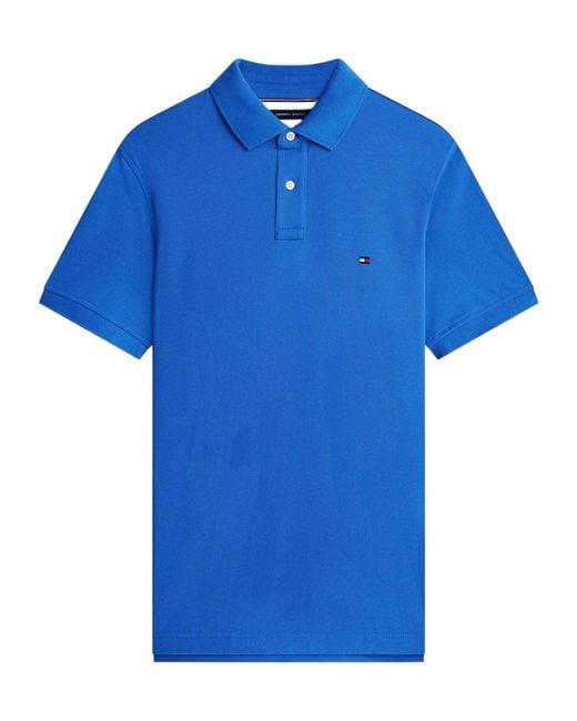 Tommy Hilfiger Blue Logo-Detail Polo Shirt for men