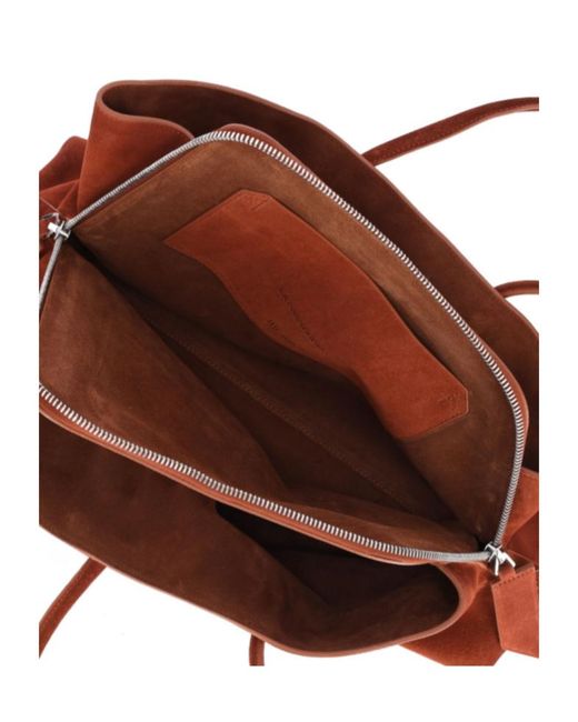 The Attico Brown The La Passeggiata Medium Top Handle Bag