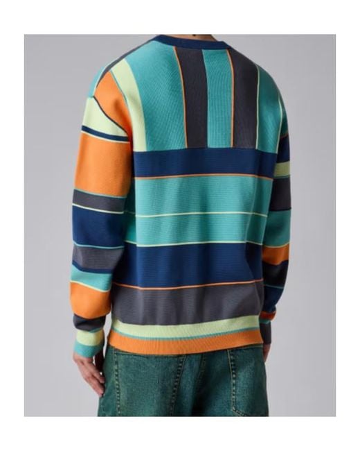 Paul Smith Blue Striped Knitted Sweater for men