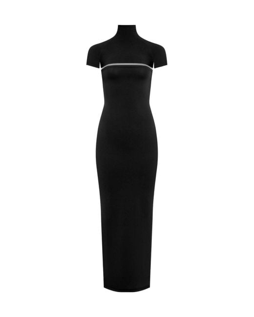 Alaïa Black Alaïa Second-Skin Knit Cut-Out Dress