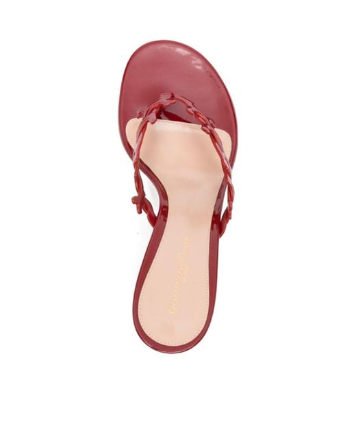 Gianvito Rossi Pink Ocean Slip-On Thong Sandals