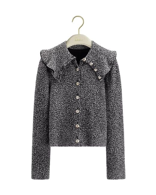 Dior Gray Fitted Cardigan