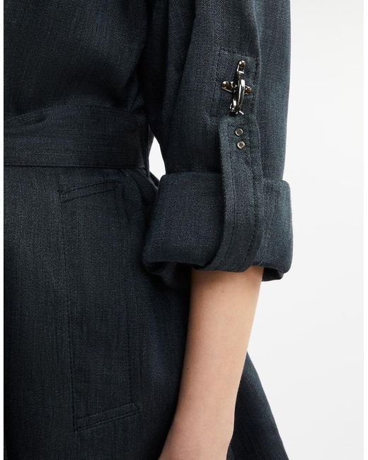 Fay Blue Classic Short Trench Coat