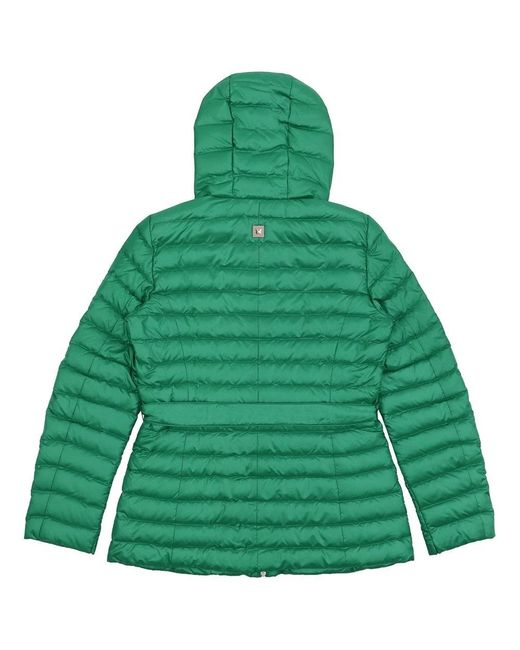 Weekend by Maxmara Green Hooded Quilted Down Jacket