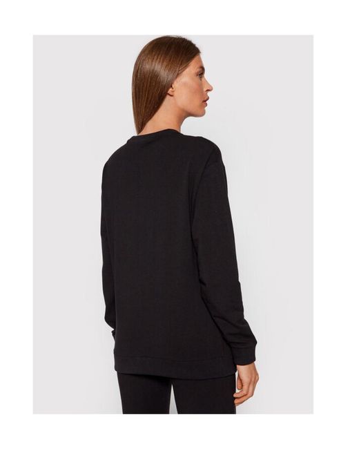 EA7 Black Logo Tape Stretch-Cotton T-Shirt