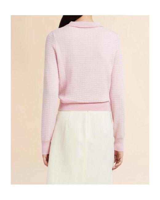 Marni Pink Jacquard Check Polo Shirt