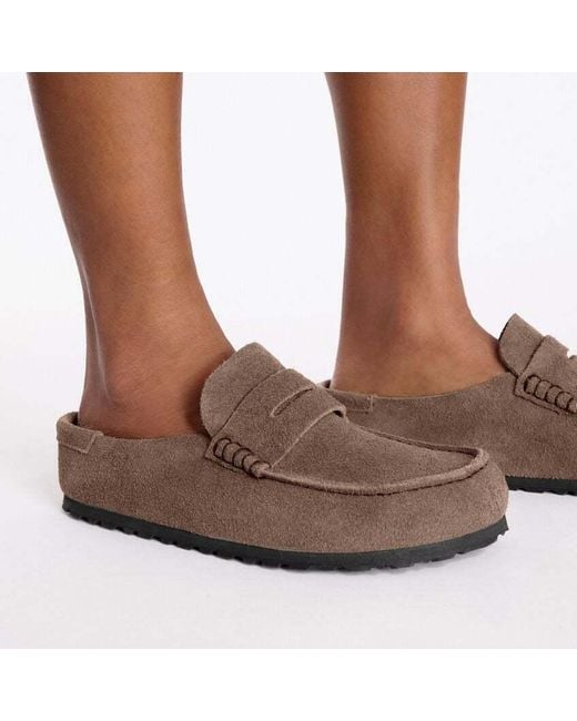 Birkenstock Brown Naples Penny Clogs for men