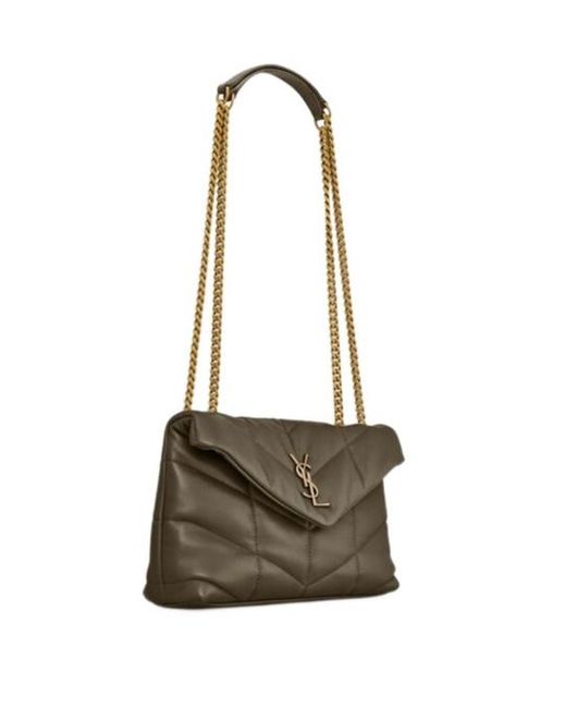 Saint Laurent White Toy Puffer Quilted Shoulder Bag
