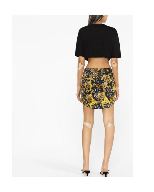 Versace Jeans Multicolor Pattern Printed Skirt