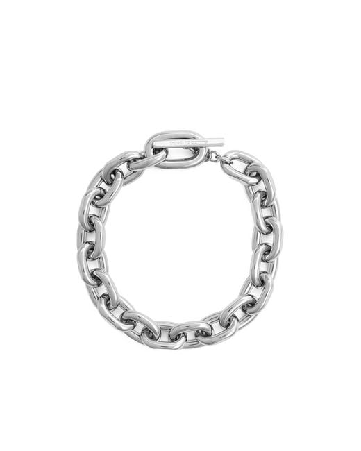 Rabanne Metallic Xl Link Chain Necklace