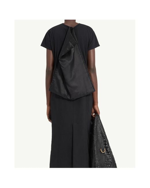 MM6 by Maison Margiela Black Jersey T-Shirt