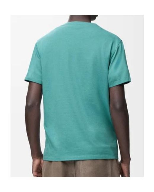 Loewe Blue Cotton Anagram T-Shirt for men