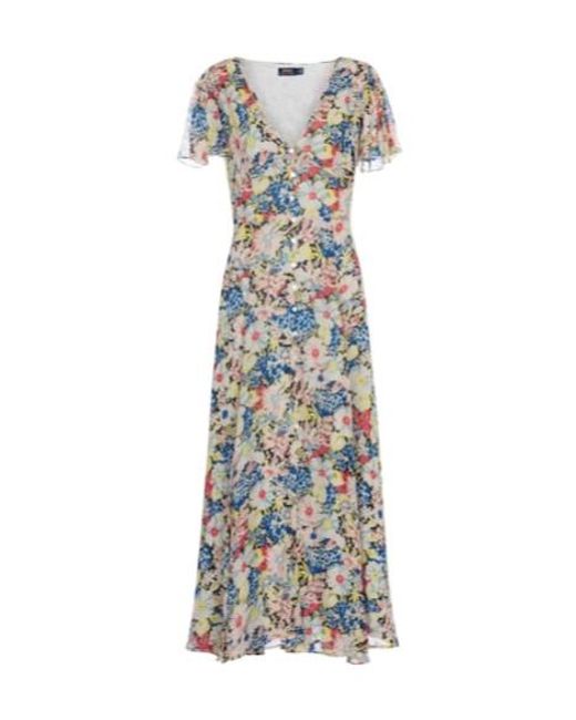 Polo Ralph Lauren Multicolor Floral Midi Dress