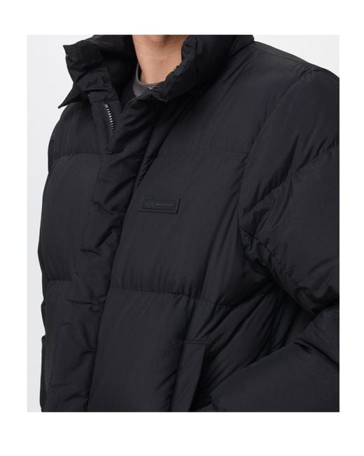 ARMANI EXCHANGE Black Long-Sleeved Cotton-Padded Jacket for men