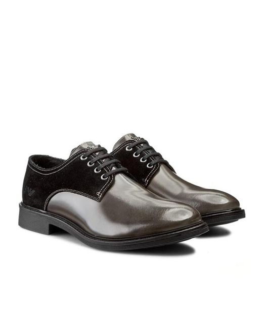 Armani Jeans Black Logo Details Business Casual Shoes for men