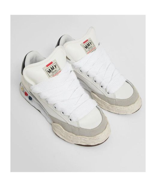 Maison Mihara Yasuhiro White Herbie Puffer Lace-Up Sneakers for men