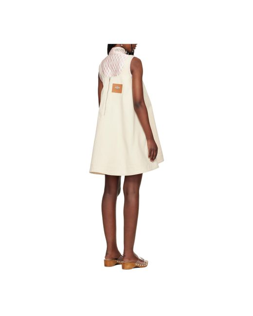 Simone Rocha Natural A-Line Mini Dress