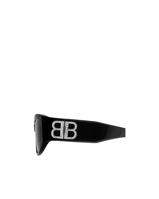 Balenciaga Black Eyewear Cat-Eye Frame Sunglasses for men