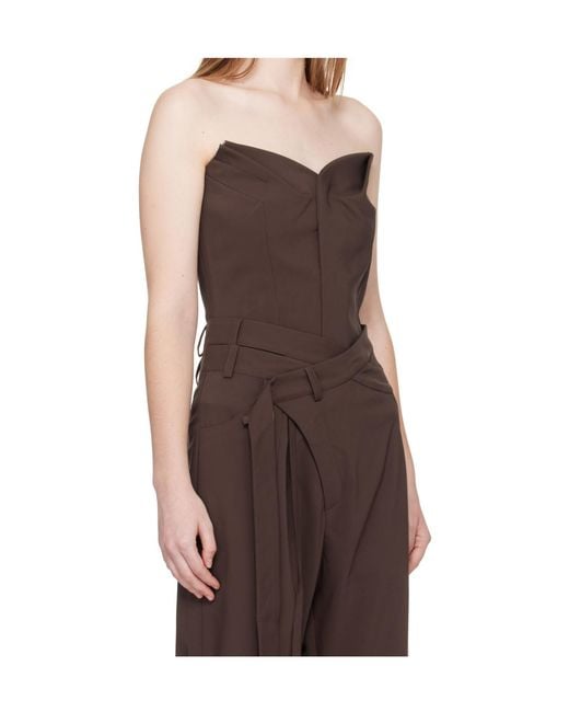 OTTOLINGER Brown Bustier Top