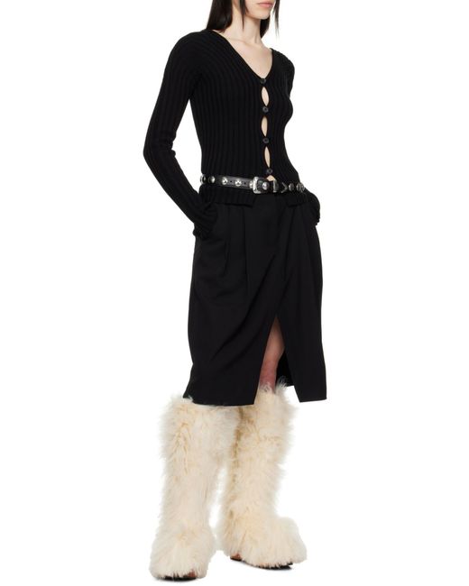 Acne Black Cotton Cardigan