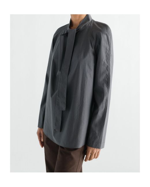 Lemaire Gray Ascot Blouse